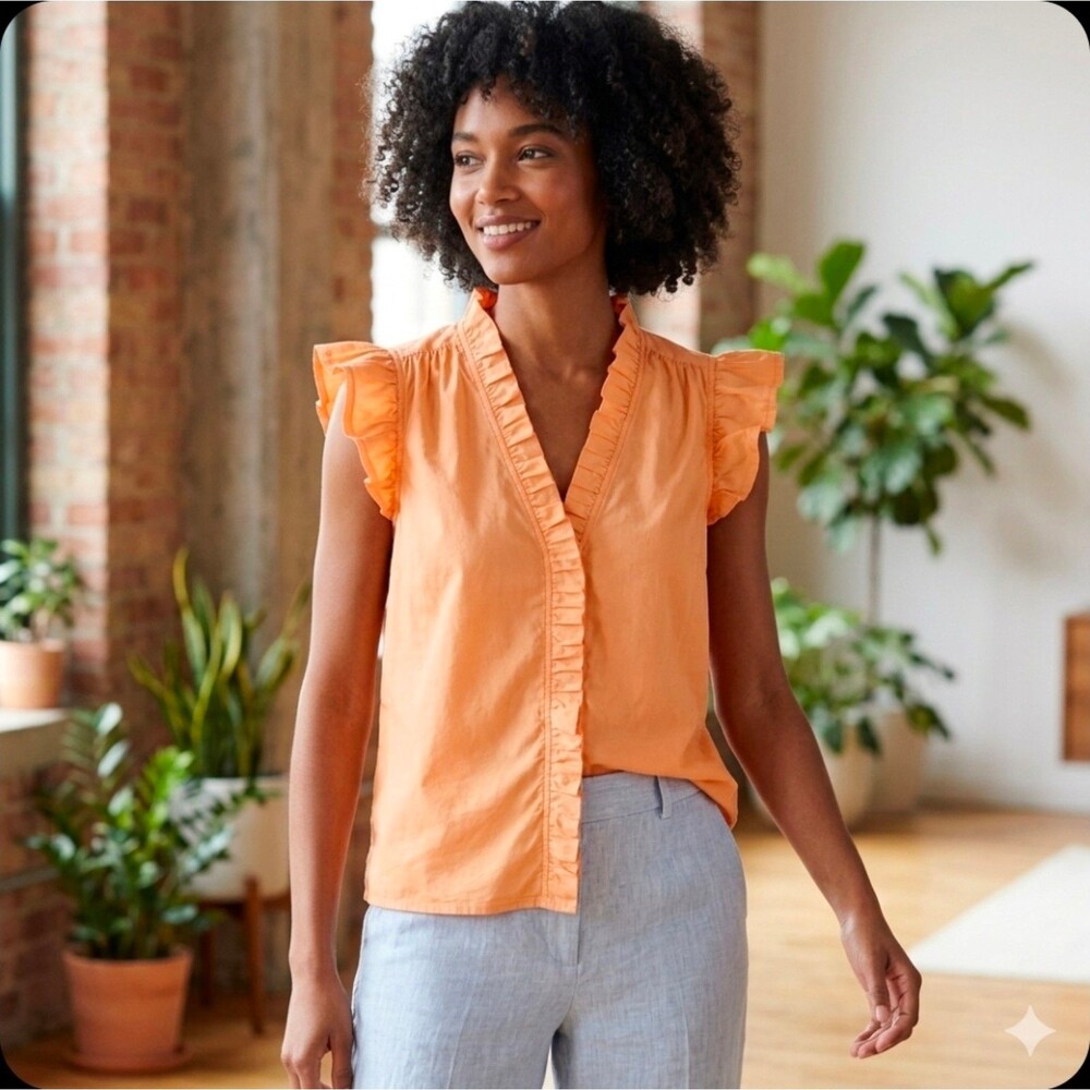 Jcrew Women's Orange Blouse